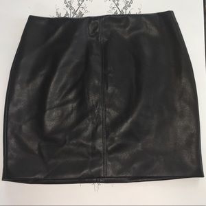 Hollister Faux Leather Mini Skirt LIKE NEW